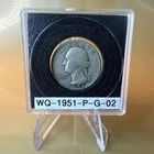 1951 P Washington 90% Silver Quarter Circulated Condition 25c US Coin