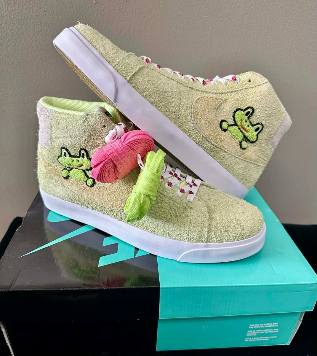 NIB DS 11.5 NIKE SB BLAZER MID FROG SKATEBOARDS QS ALL OG W/BOX
