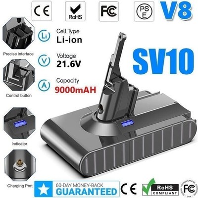 9000mAh Akku Für Dyson V8 Absolute Animal Exclusive  Staubsauger Vakuum SONY DHL