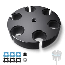 Multi Microphone Holder, Aluminum Multi Mic Holder Holds Up to 6 Mics, Wired ...