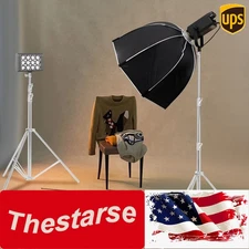 2pcs Photography Studio Lighting Softbox Photo Light Muslin Backdrop Stand Kit