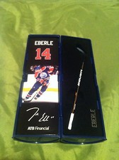 1 of 7 Jordan Eberle Mini Stick #Numbered/10000 Oilers Rexall Place Issue