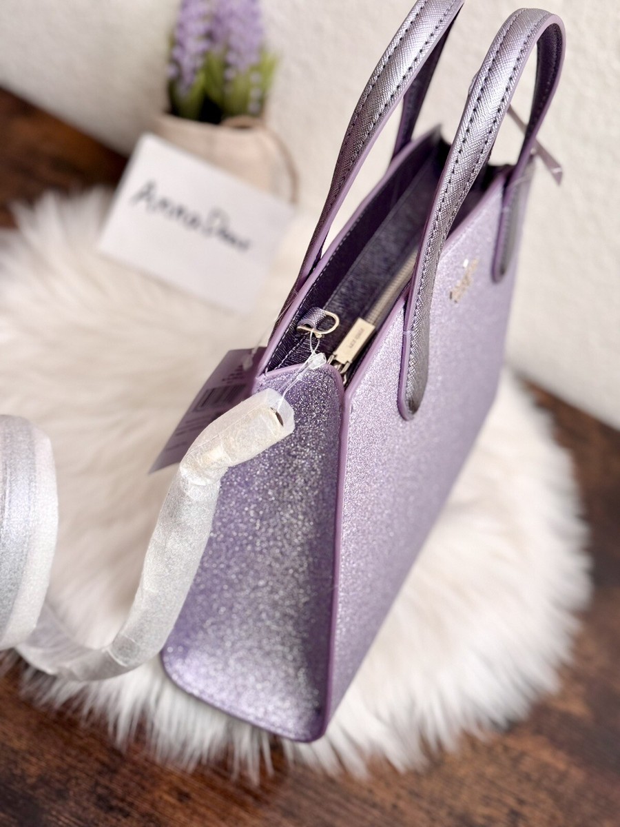Kate Spade Tinsel Glitter Satchel Crossbody Bag In Lilac Kate Spade Tinsel Glitter Satchel Crossbody Bag In Lilac