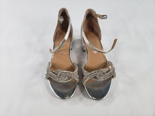 Steve Madden Girls Shoes Londynn Heeled Sandal Silver Size 3 Little Kid - WORN