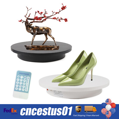 Electric 360° Turntable Rotary Table Two-Way Display Stand Remote Control 16.5''