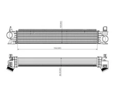 Intercooler NRF 309033 for Fiat Ducato Box Ducato Bus