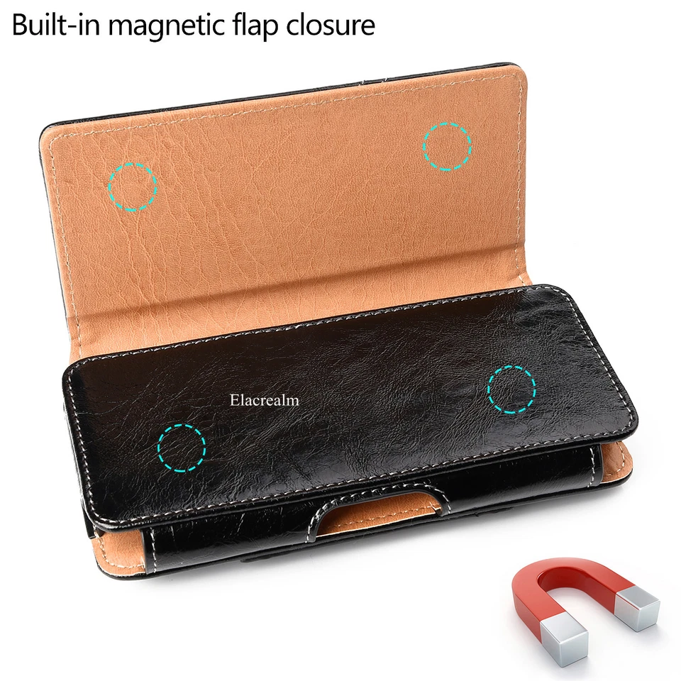 Funda de cuero premium con clip para cinturón para Apple iPhone 7 6 6S Plus  Foto 4 de 4