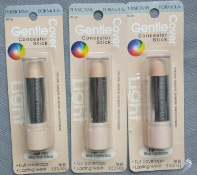 Set of 3 Physicians Formula Concealer Stick Gentle Cover Face Skin Eye Delicate 