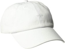 NUEVO Dockers Hombre Unisex Clásico Béisbol Papá Sombrero con Logo, Blanco, Talla Única