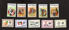 Stamp Collection - Antigua - Lot of Ten - #Ant-19