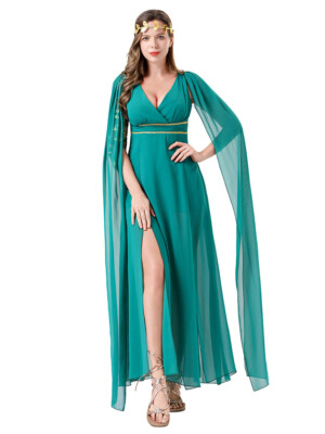 Women's Greek Goddess Dress Costume Cosplay Adult Sexy Cleopatra Queen Dress