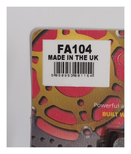 EBC Organic REAR Disc Brake Pads (1 Set) Fits YAMAHA FZS600 FAZER (1998 to 2003) - Picture 3 of 5
