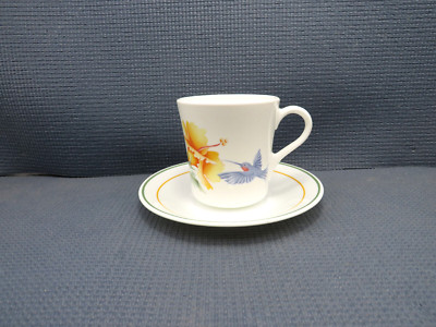 Corning Corelle Dinnerware Hummingbird Pattern Cup & Saucer Set | eBay