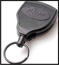 KEY-BAK SUPER48 HD 8Oz. Locking Retractable Keychain, 48" Stainless Steel Cable,
