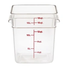 Cambro 18SFSCW 18 qt Capacity, 11-1/4" Length x 12-1/4" Width x 12-5/8" Height,