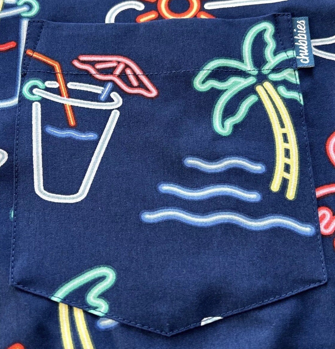 Chubbies Button Up Pullover Shirt Size Medium Tro… - image 4