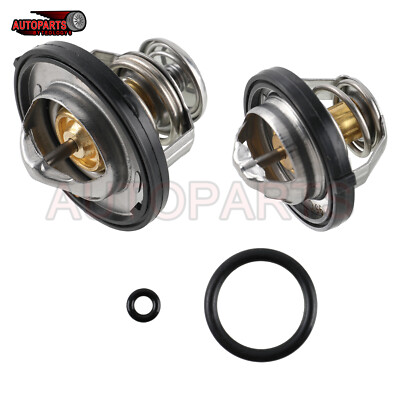 2x Engine Coolant Thermostat w/ Gasket for 2007-12 Dodge Caliber 2009-20 Journey