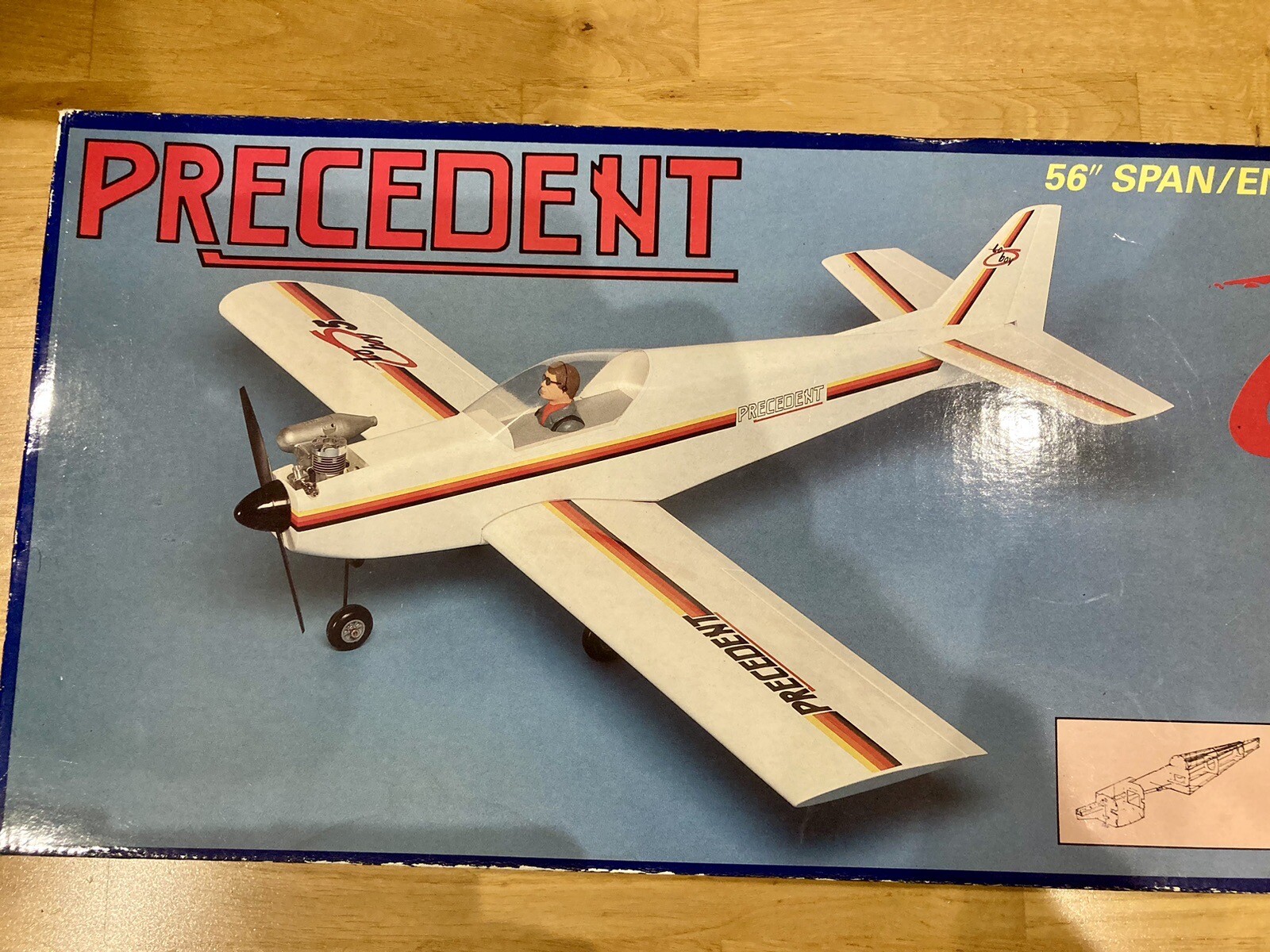 RC Plane Vintage Kit Precedent Lo Boy 5 Intermediate Trainer 56” (1.4m