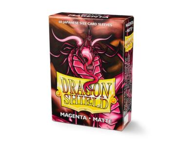 Dragon Shield Japanese Size Sleeves - Magenta (60 Matte Kartenhüllen) NEU & OVP