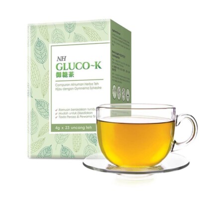 NH Gluco-K Gymnema Tea + Bitter Melon 1 Box 23packs (Lowers Blood Sugar)