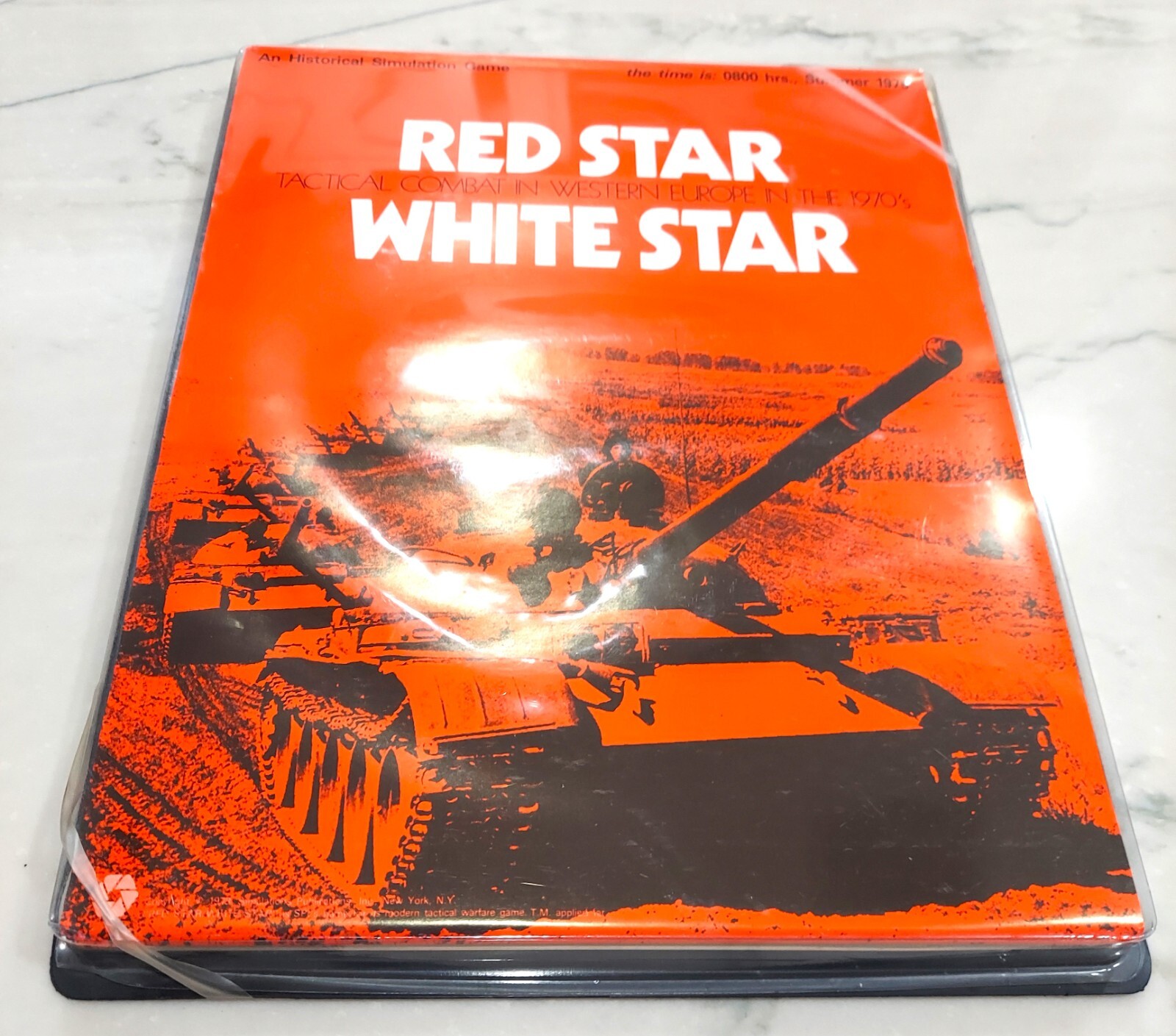 RARE SPI 1973 RED STAR/WHITE STAR COMBAT EUROPE WAR GAME UNPUNCHED COMPLETE TRAY