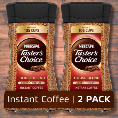 Nescafe Tasters Choice House Blend Instant Coffee, 7 Ounce Pack of 2