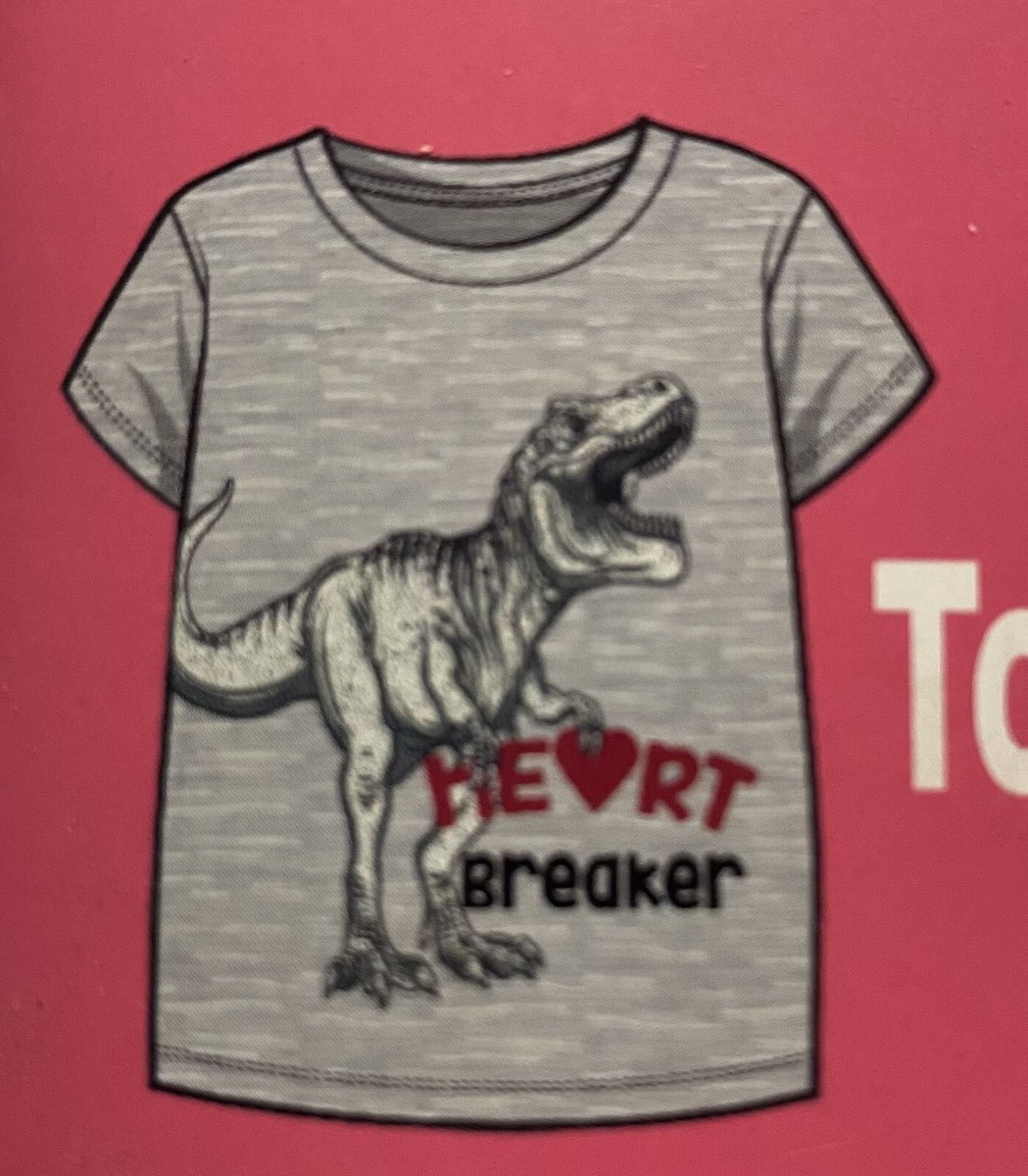 数量限定モデル!【Dime】恐竜 Good Boy T-Shirt Toddler Valentines Dinosaur T shirt Size 2T Boys Dino shirt