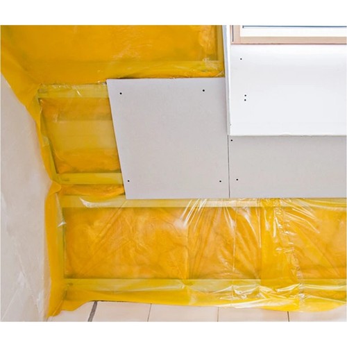 99-200qm Gelbe Folie 0,2mm PE Dampfbremse Dampfsperre Dachfolie - Foto 4