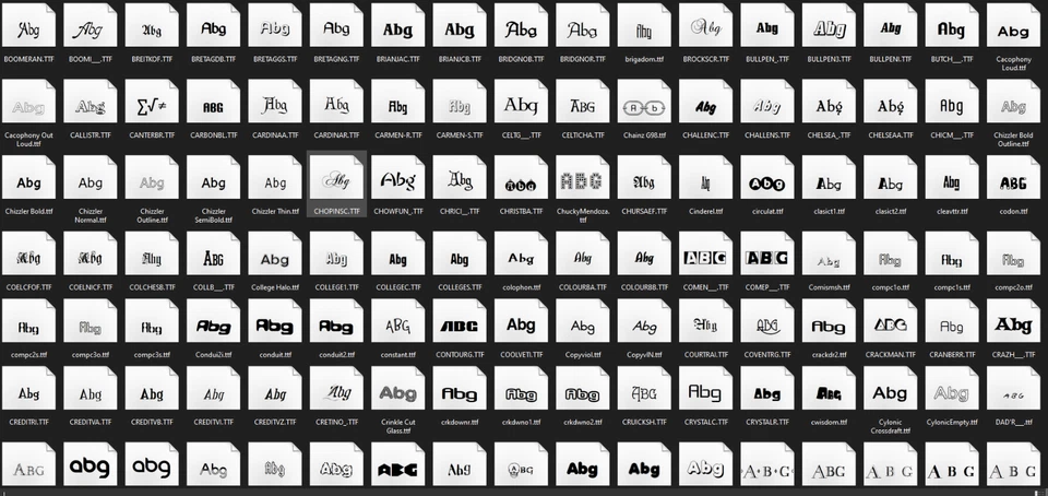 1500 Professional TrueType Fonts - Works with Windows, Mac & Linux .TTF CD-ROM - Image 2 of 4