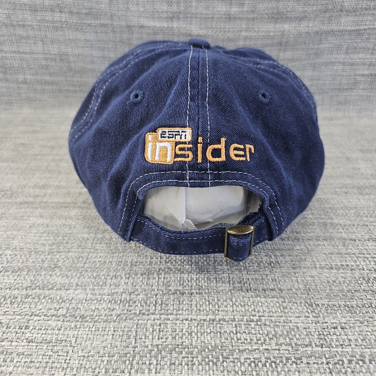 ESPN Magazine Baseball Hat Cap Insider Blue Stitch Adjustable 