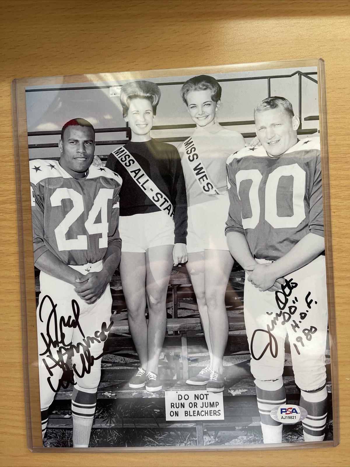 Jim Otto Autographed Signed Oakland Raiders AND FRED THE HAMMER WILLIAMSON 8x10 00 HOF 1980 PSA/COA 