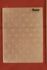 Darice Embossing Essentials Folders Tiny HEARTS Background Valentines Day