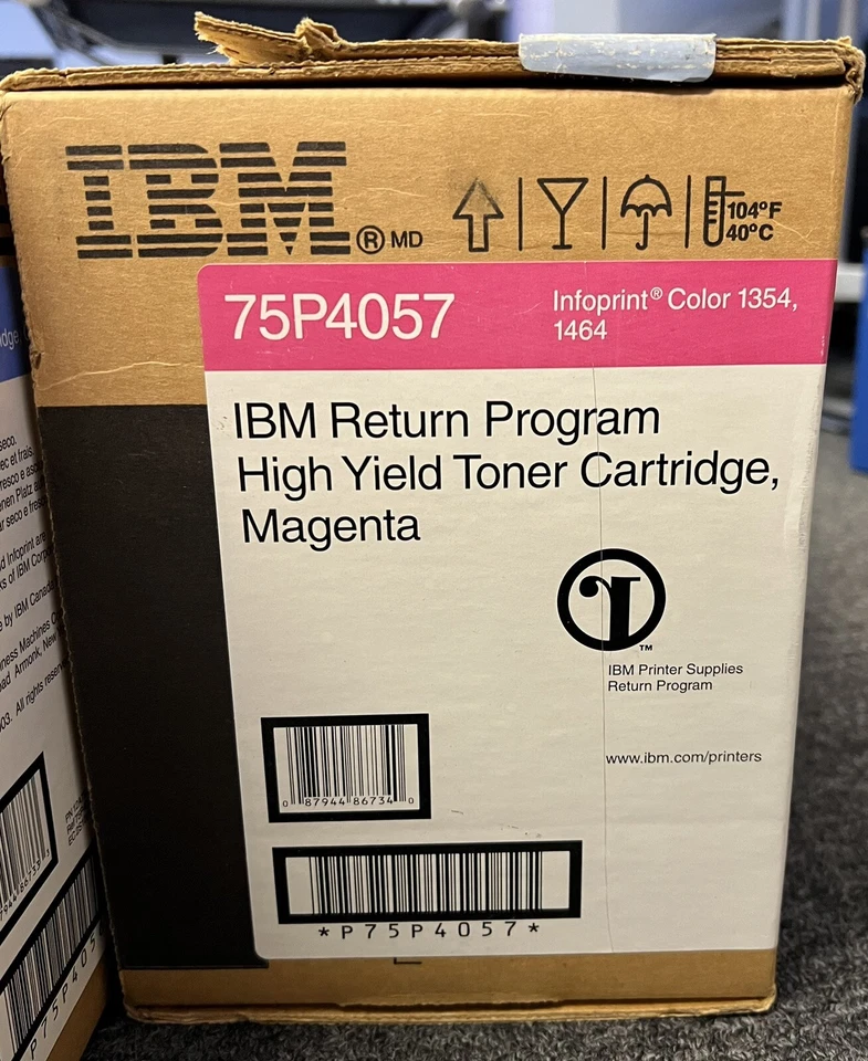 3 OEM IBM Infoprint Color 1354 and 1464 Toner Cartridge 75P4051 75P4056 75P4057 - Image 4 of 4