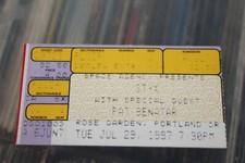 Styx Pat Benatar - Portland 1997  Concert Ticket   - FREE SHIPPING -