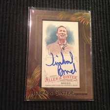 2016 TOPPS ALLEN GINTER MIKE BREED *FRAMED AUTO*  SPORTSCASTER