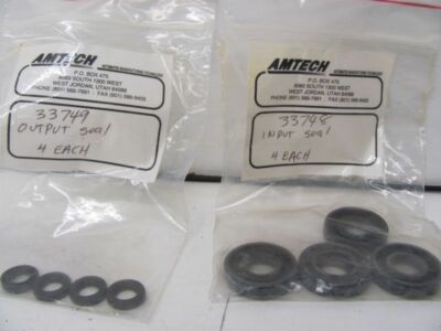 LOT OF 8 AMTECH INPUT/OUTPUT SEALS 33748 & 33749 NEW!!