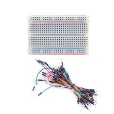 Mini Universal Solderless Breadboard 400 Tie-points 65PCS Jumper cable wire M