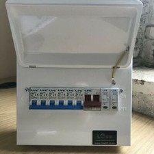 Live Electrical 100A 6 Usable Way Metal Clad Consumer Unit + SPD + 6 MCB's