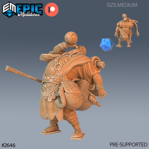Miniaturas sin pintar Wandering Merchant 28 mm DnD, figuras de fantasía NPC - Imagen 3 de 5