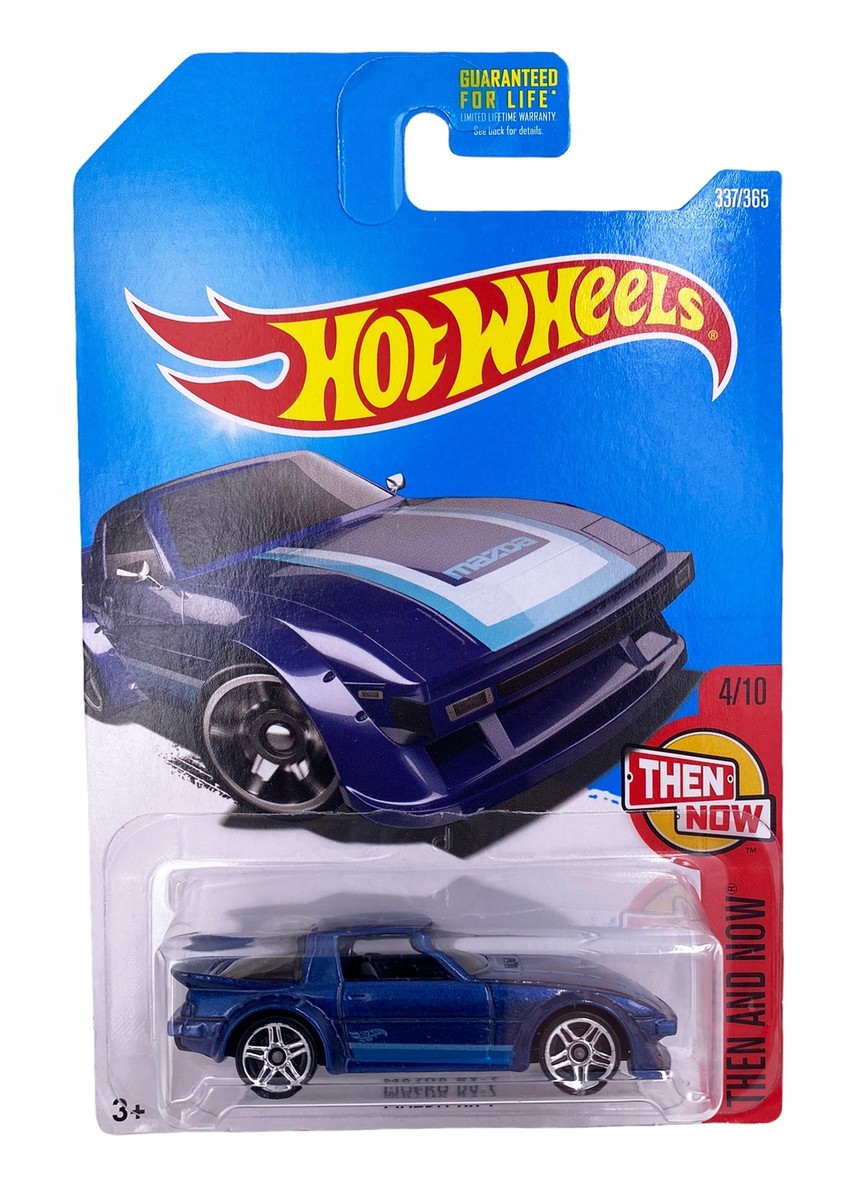 Hot Wheels 2017 Then And Now Mazda RX-7 337/365, Blue (PAINT