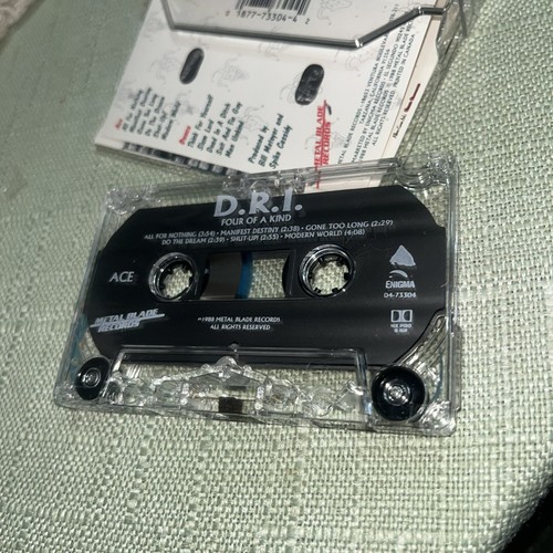D.R.I. Four Of A Kind Metal Blade Cassette 1988 - Picture 2 of 2