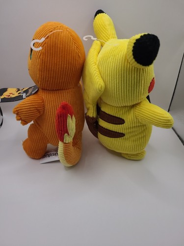 Peluche Charmander e Pikachu Courduroy - Pokémon ufficiale Jazwares - Foto 4 di 4