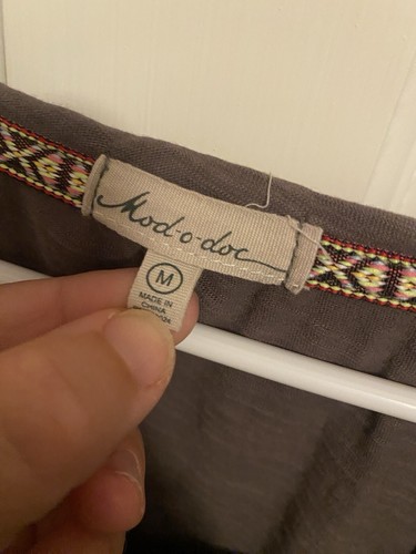 Mod-o-doc Tunic Dress Gray M - Picture 2 of 3