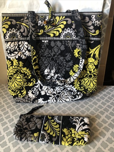 vera bradley black and white tote