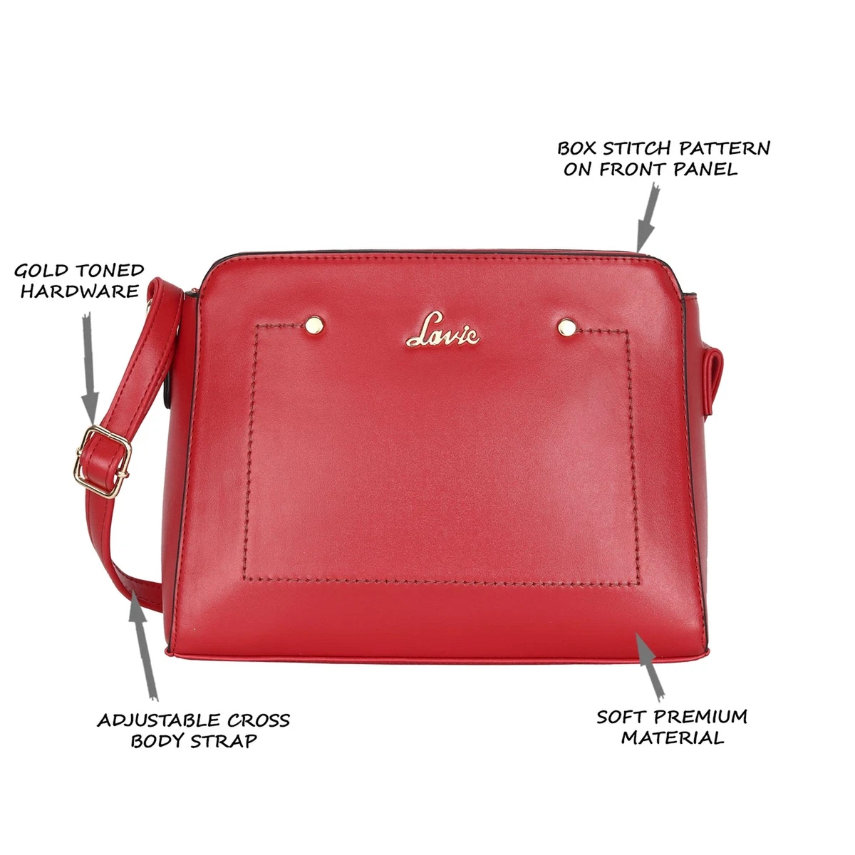 2021 Lowest Price] Lavie Cetan Stiff Sling Bag Price in India &  Specifications