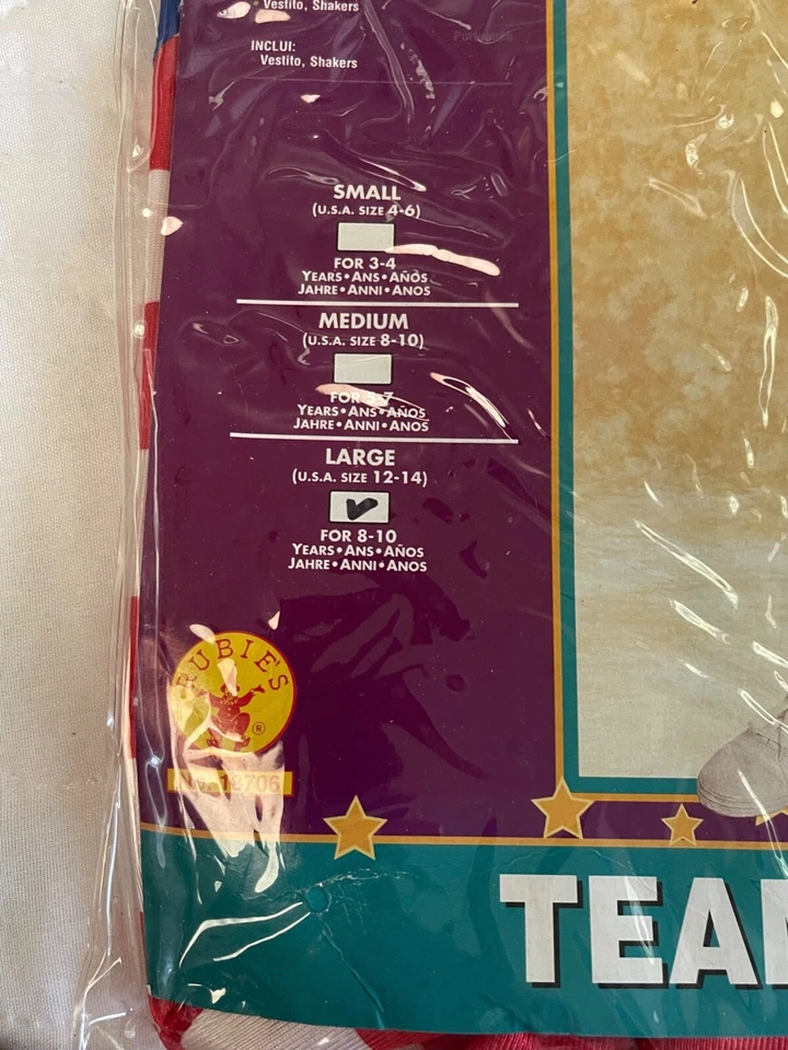 Disfraz de Animadora Vintage Rubie's Halloween Sensations "Equipo USA" Grande-12-14 Foto 3 de 4