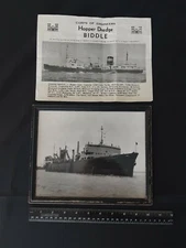 Corps of Engineers HOPPER DREDGE General John BIDDLE 8x10 Frame Photo & Document