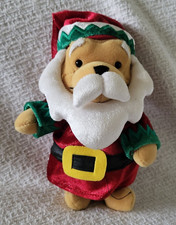 Santa Pooh Bear Plush Disney Store 7"