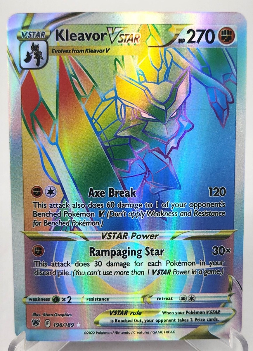 Pokemon Kleavor Vstar 196/189 Hyper Secret Rainbow Rare Astral