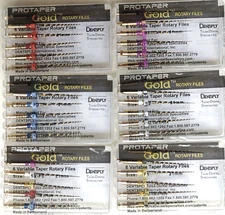 Dentsply ProTaper Gold Rotary Files F1,F2,F3,S1,S2,SX-F3, SX19 21mm 6 file pkg 1